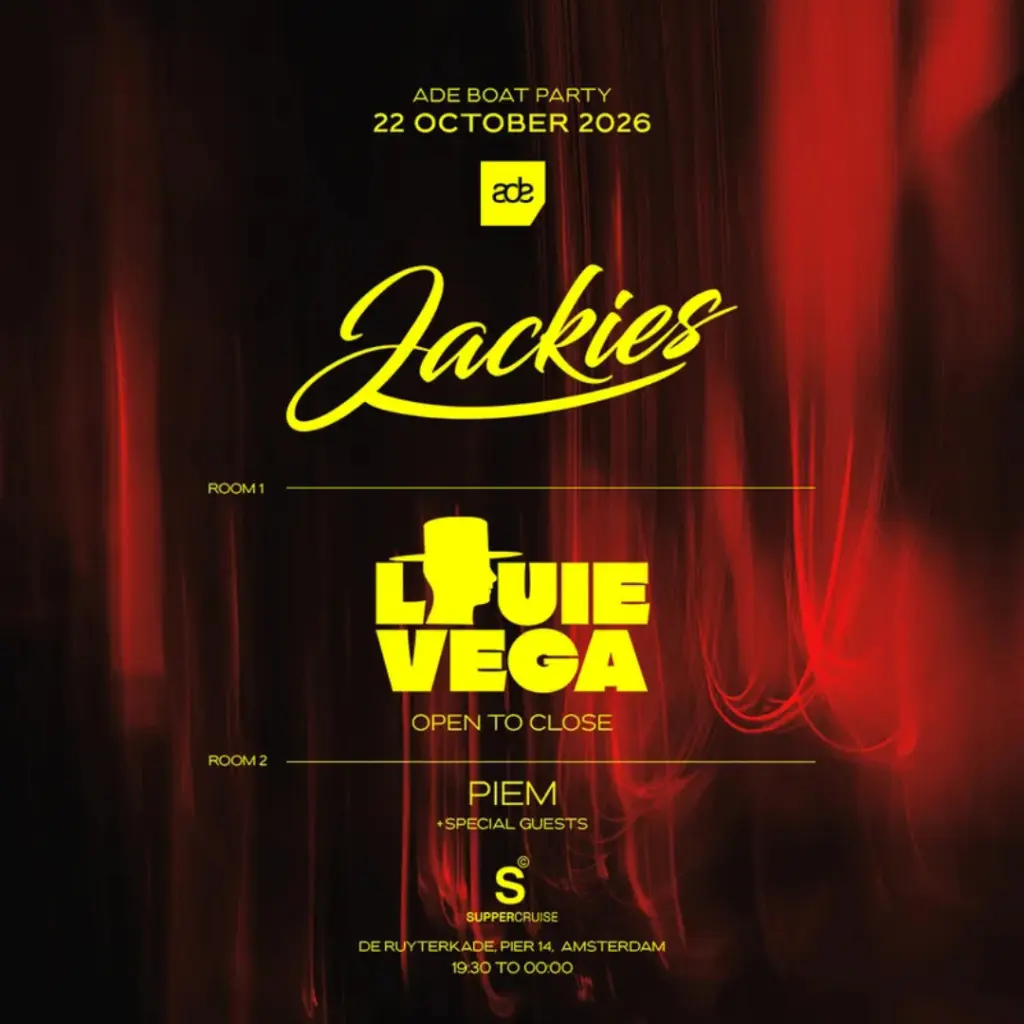 Jackies ADE ADE CRUISE NIGHT Line up: Louie Vega open to close in Supperclub Cruise, Amsterdam