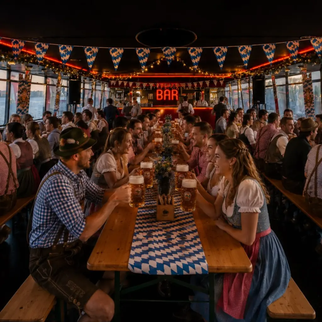 Oktoberfest cruise night in Supperclub Cruise, Amsterdam